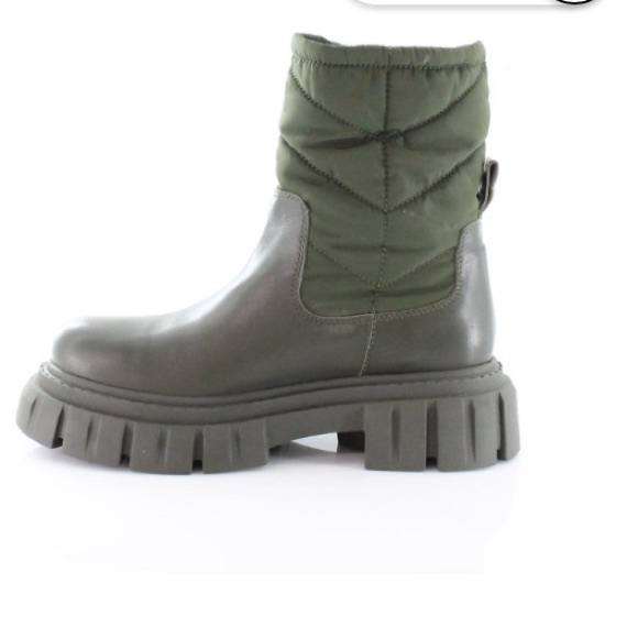 Sam Edelman Orleans Olive Pull On Mid Calf Lug Sole Chunky Heel Winter Boots - Picture 2 of 6